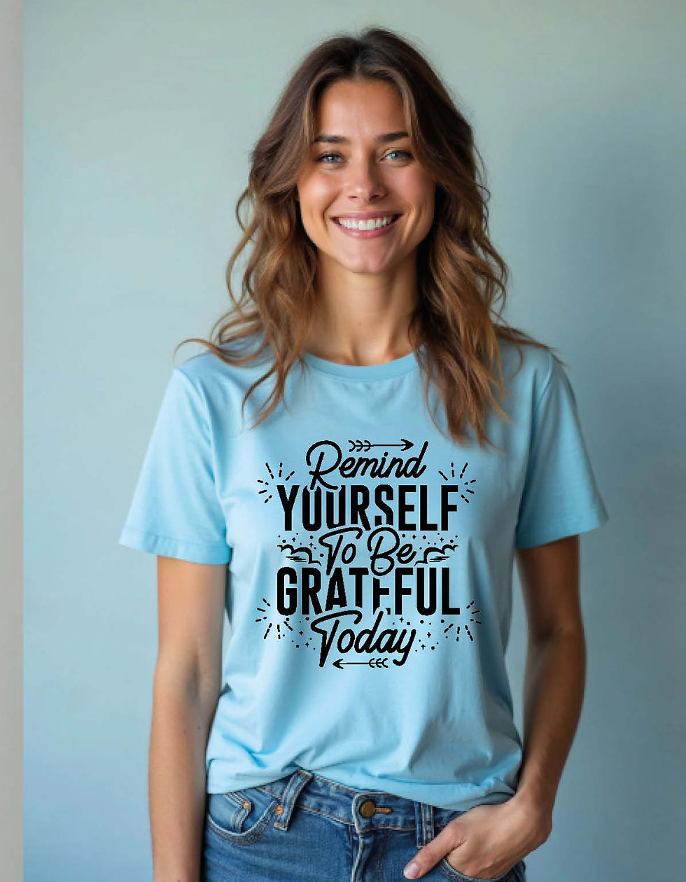 Thumbnail: remind yourself to be gratfful today Printed T-Shirt for All age