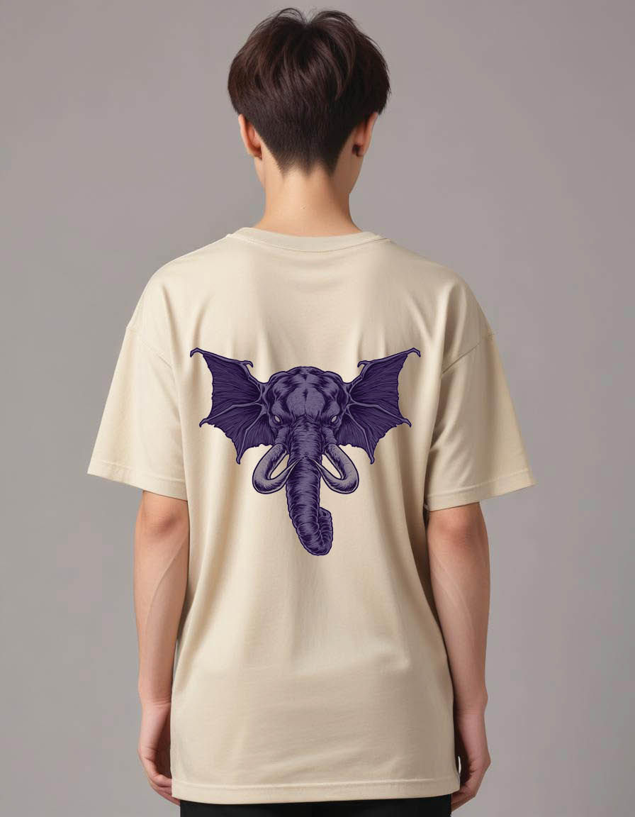 Thumbnail: mythical elephant mens Oversized Printed t shirt