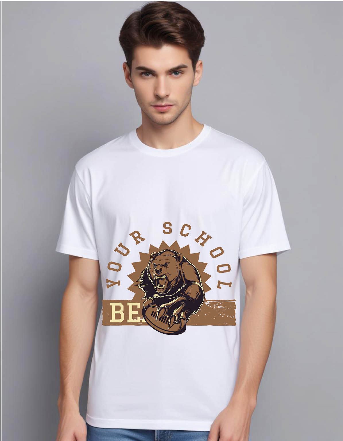 bears mens printed graphic t shirt