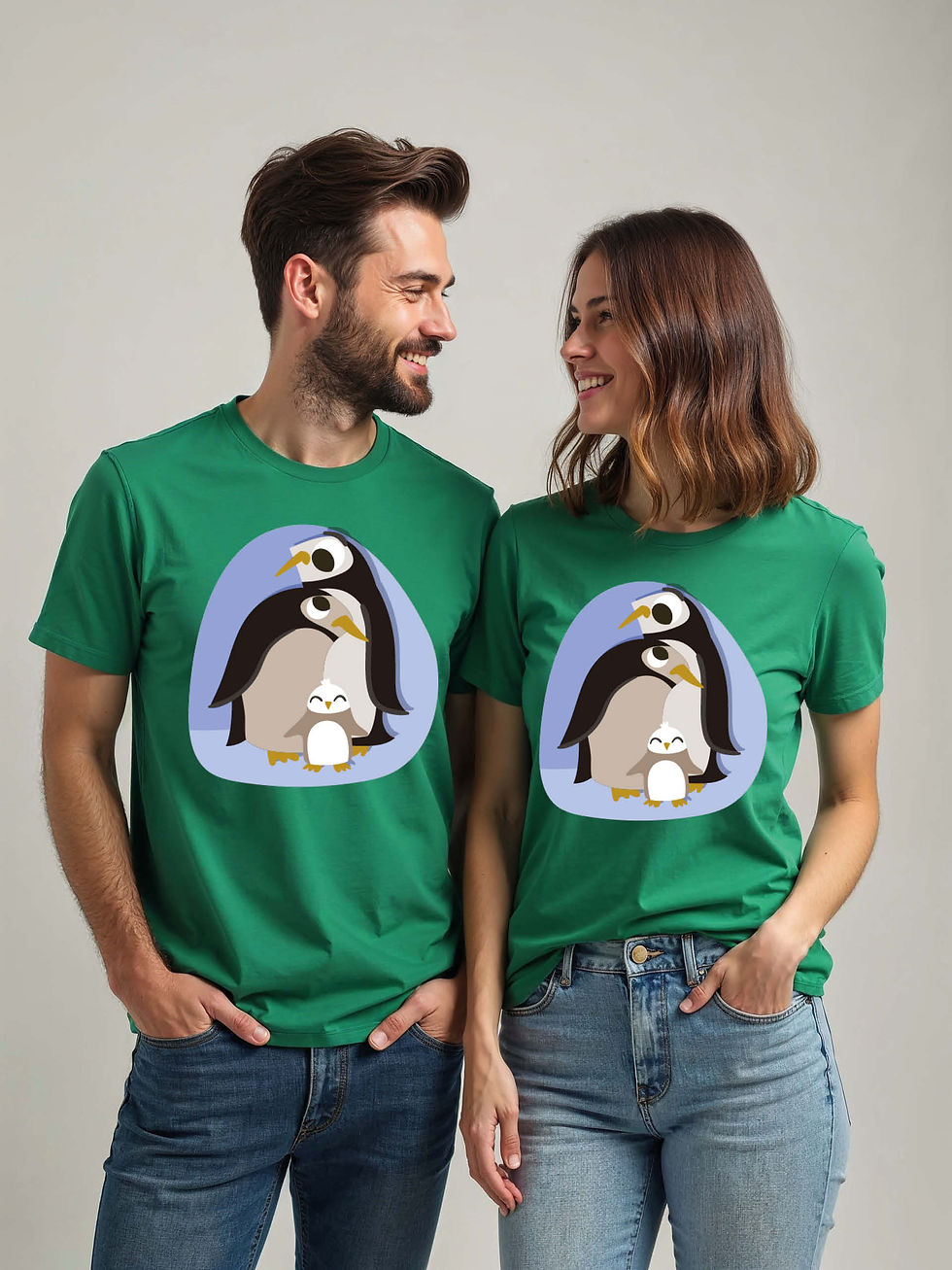 Thumbnail: Valentine’s Cartoon Couple T-Shirt Lovers Edition – Buy Now