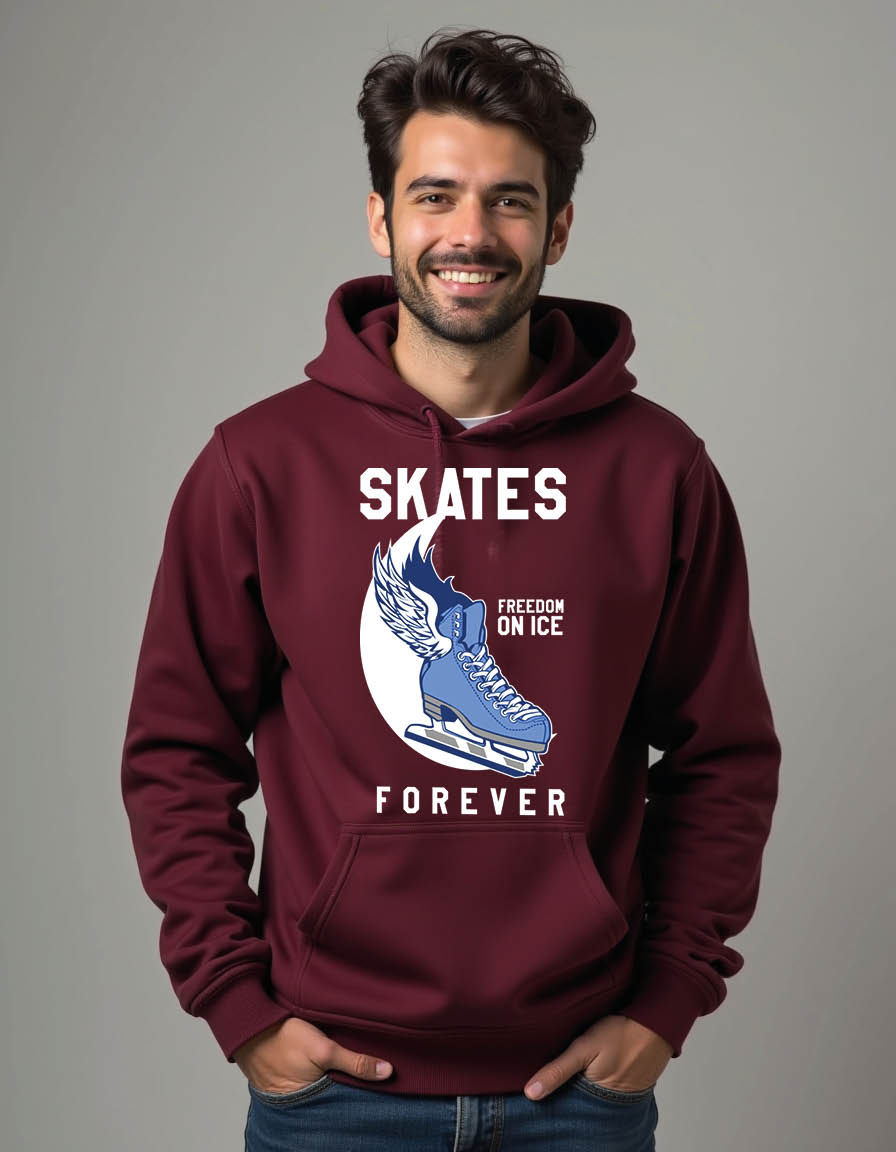 Thumbnail: skates forever Urban Fashion Streetwear Hoodie – Premium Graphic Printed Design