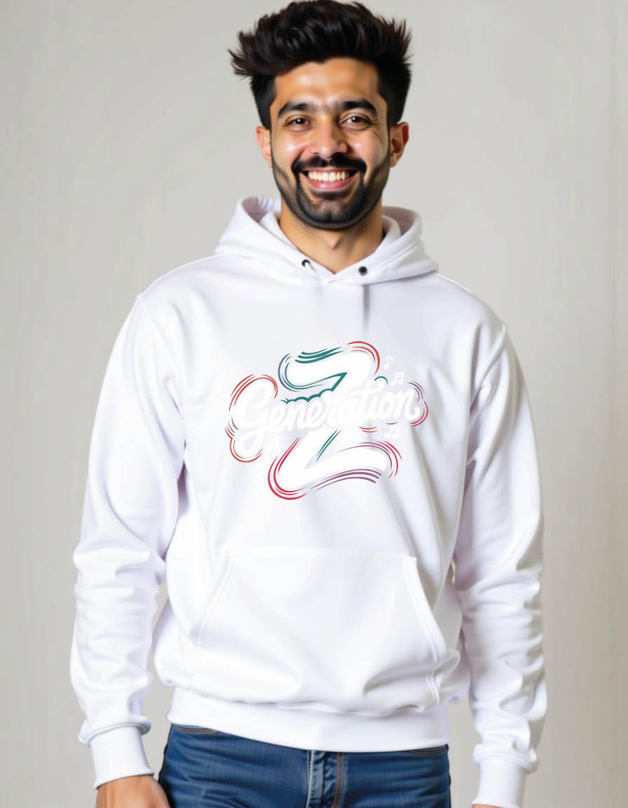 Thumbnail: generation Casual Streetwear Men’s Printed Hoodie – Stylish Winter Collection |