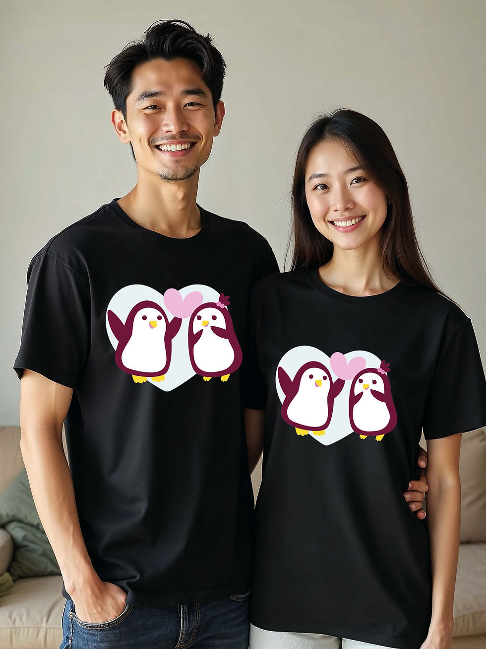Thumbnail: Eternal Love Animal Couple Matching Tee Lovers Edition – Fast