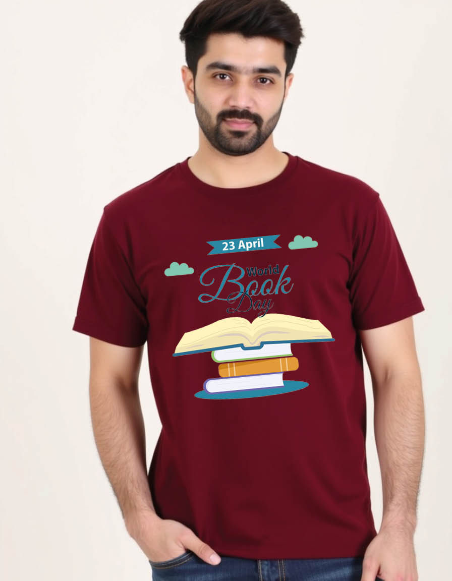 Thumbnail: World books days Unisex printed graphic t shirt