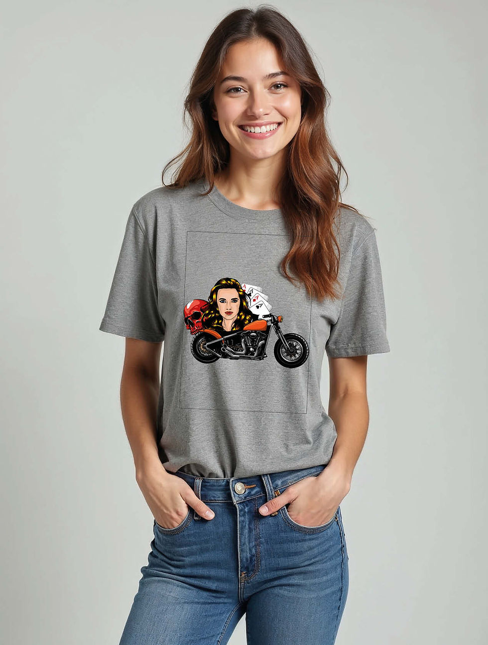 Thumbnail: Riding Aces Trendy Women’s Printed Graphic Streetwear T-Shirt – Low Price Offer