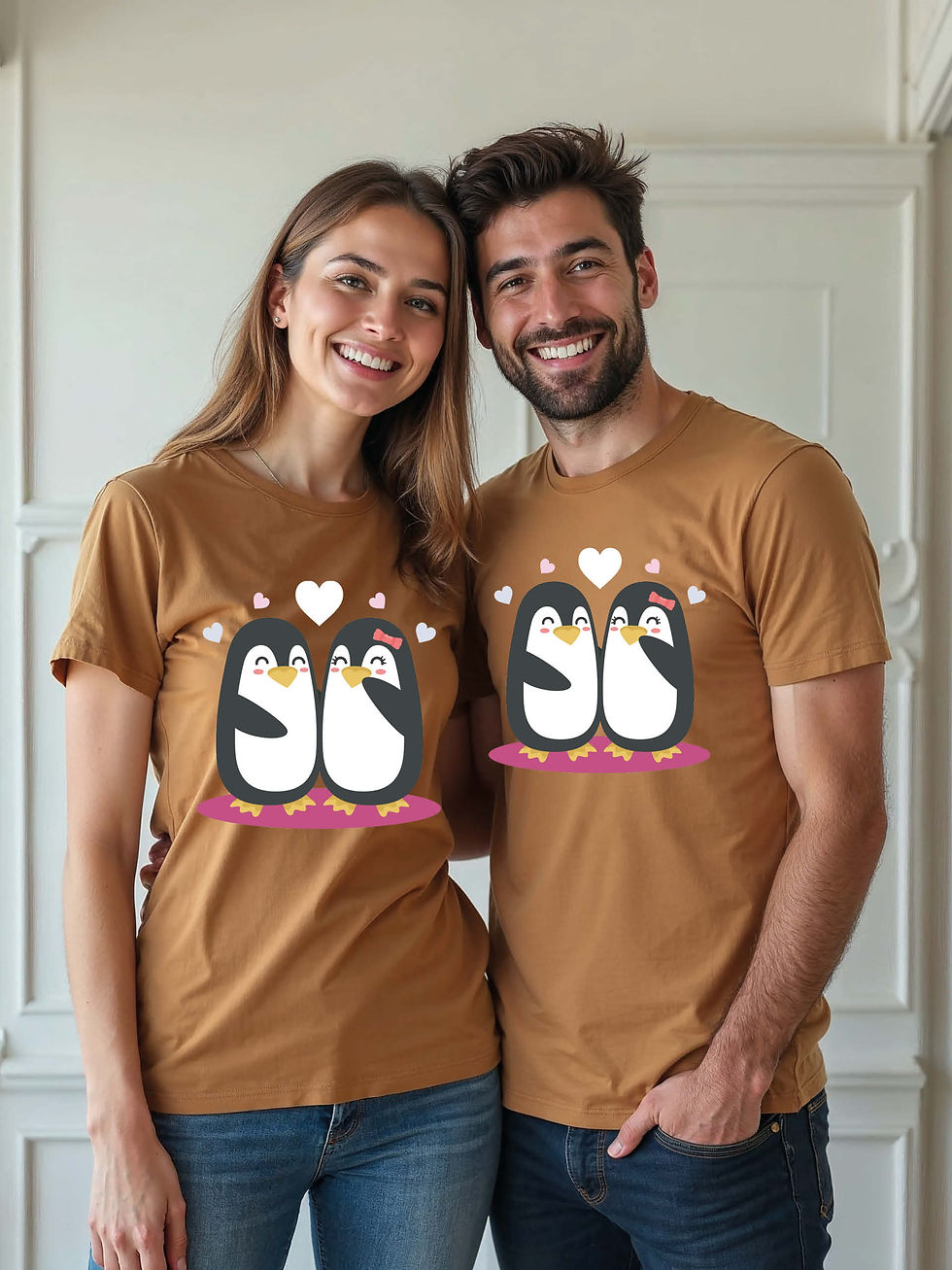 Stylish Animal Couple Matching Tee Lovers Edition – Limited