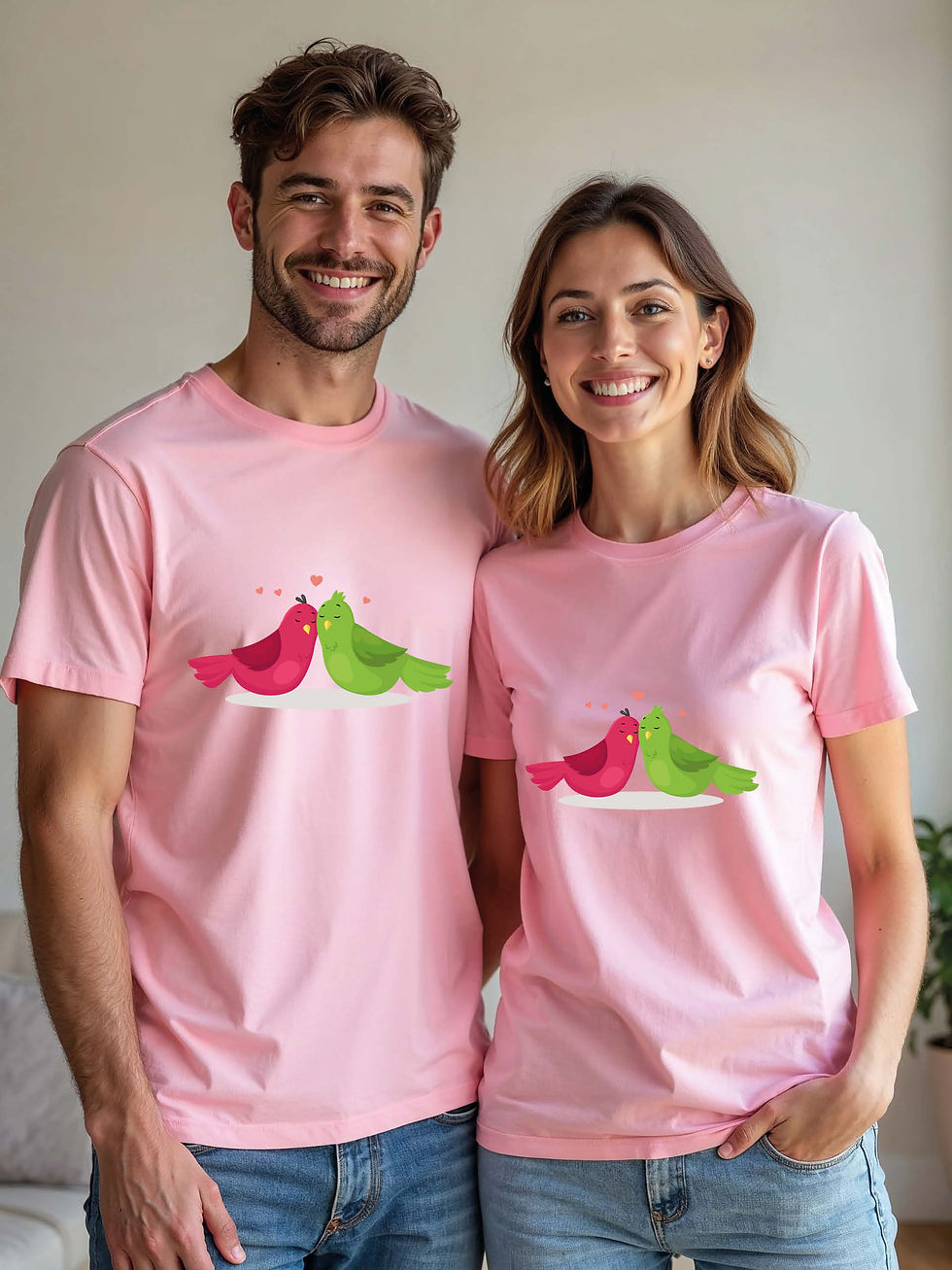 Thumbnail: Romantic Animal Couple Matching Tee Lovers Edition – Limited