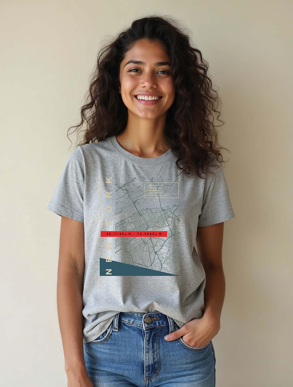 Thumbnail: new york Modern Women’s printed graphic T-Shirt