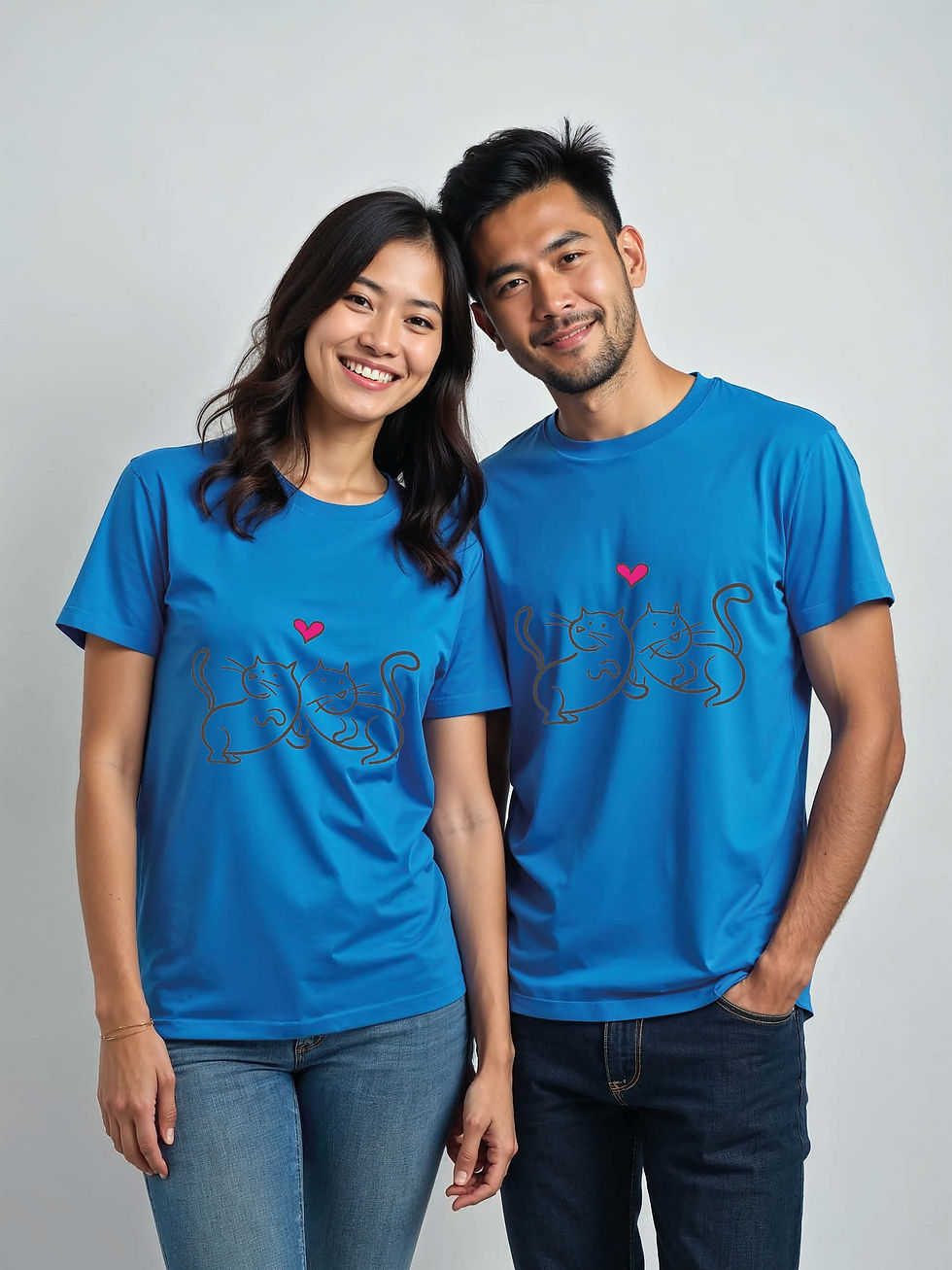 Thumbnail: Anniversary Cartoon Couple T-Shirt Lovers Edition – Buy Now