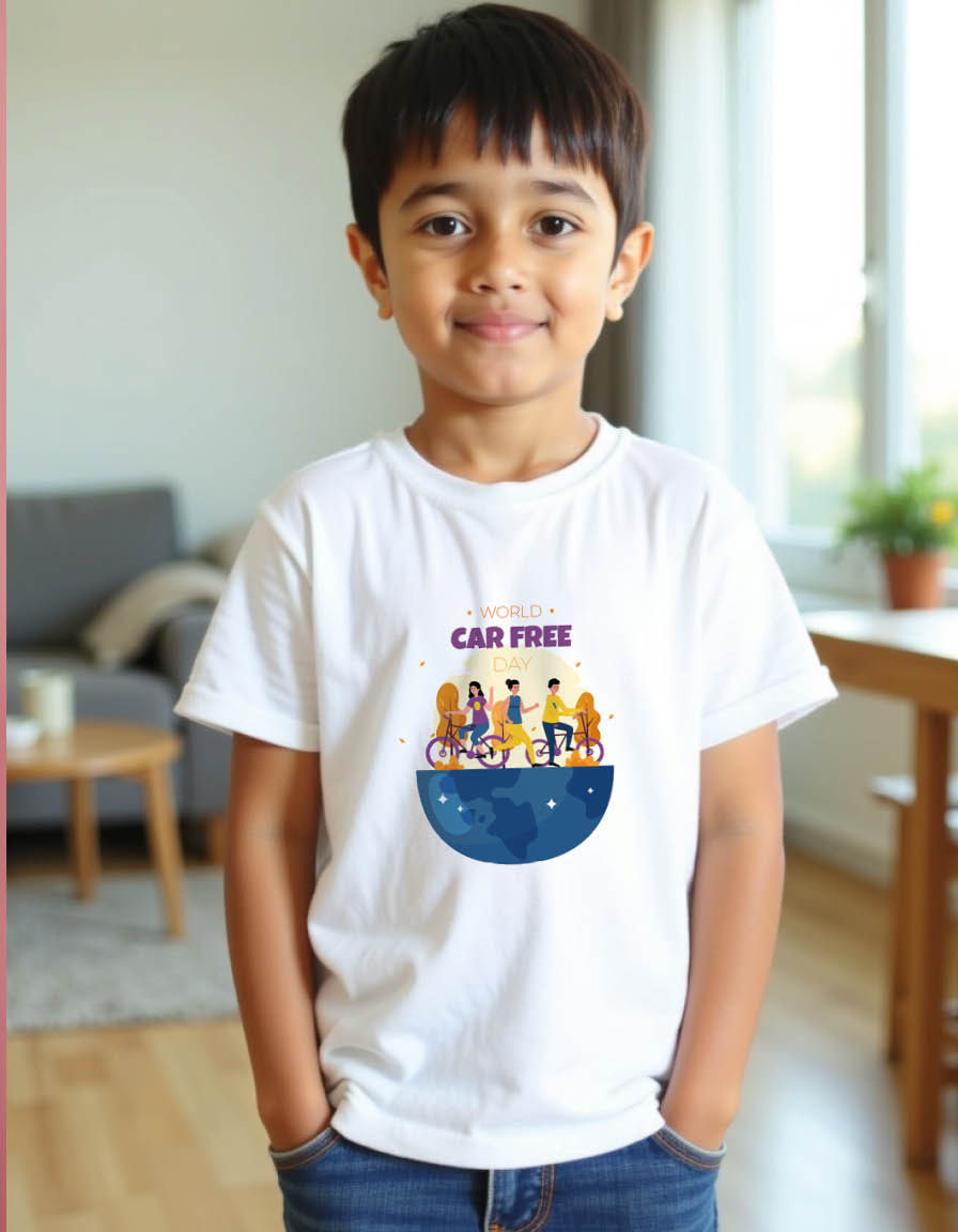 World car free Unisex printed graphic t shirt