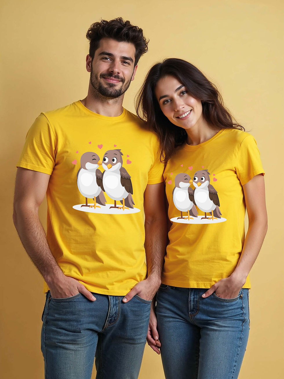Thumbnail: Romantic Cartoon Couple Matching Tee Lovers Edition – Best Price