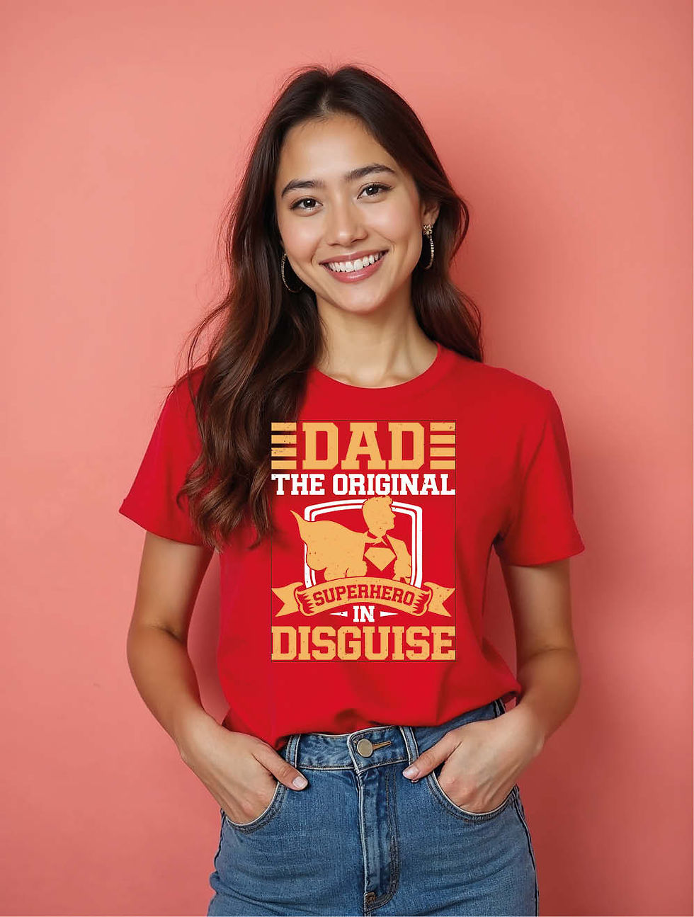 Thumbnail: Dad the original disguise  Urban Women’s Quote T-Shirt – Best