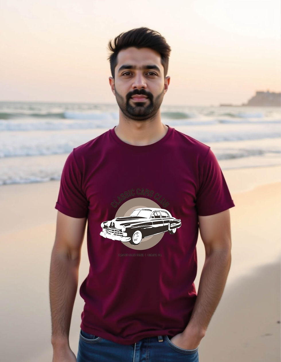 Thumbnail: classic car cartoon mens printed graphic t shirts