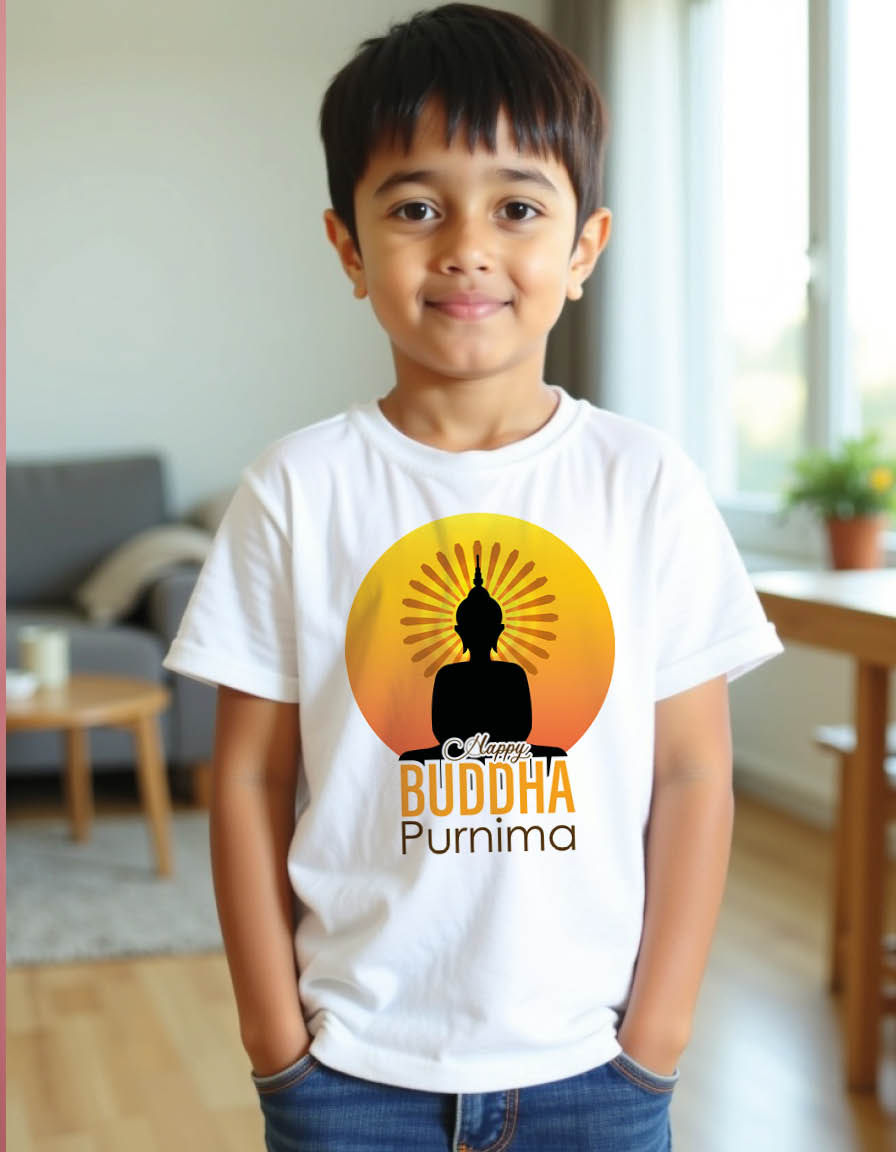 Thumbnail: Buddha purnima Unisex printed graphic t shirt