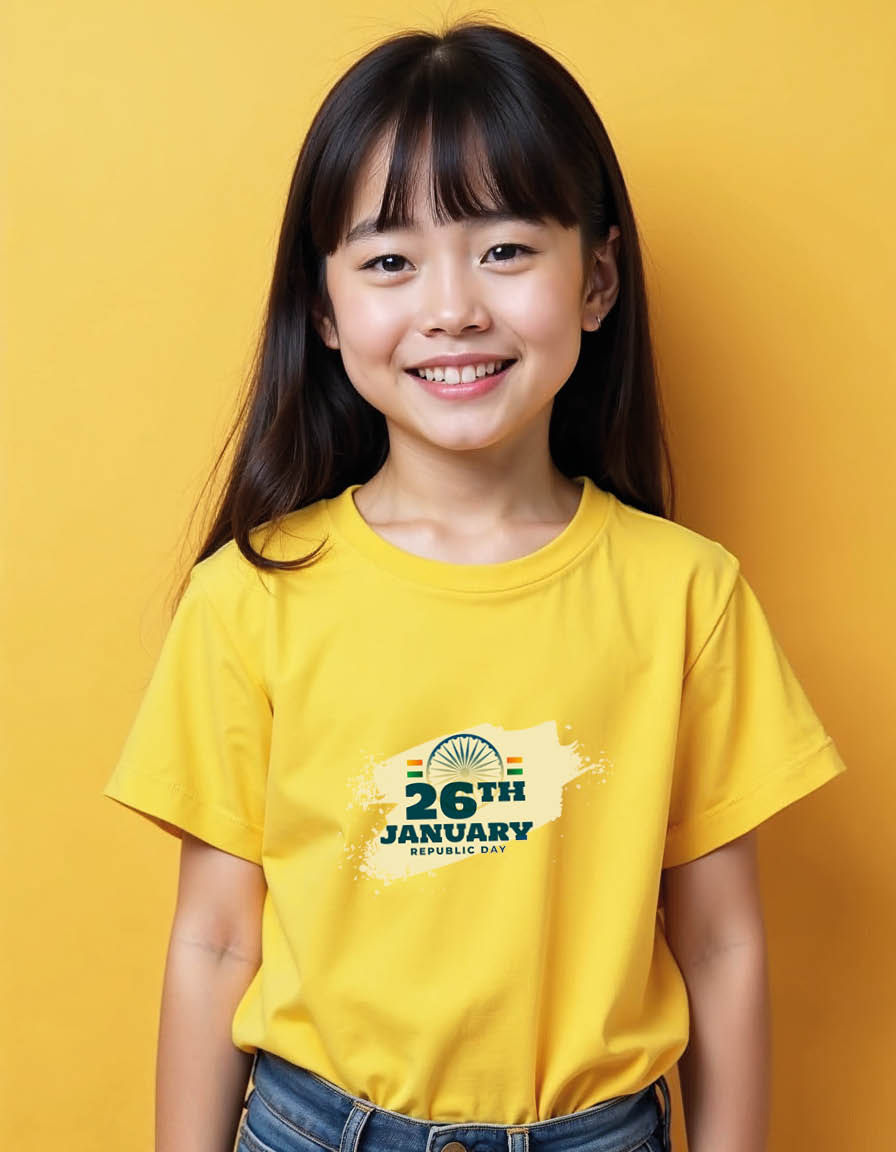 26th january Unisex printed graphic t shirt