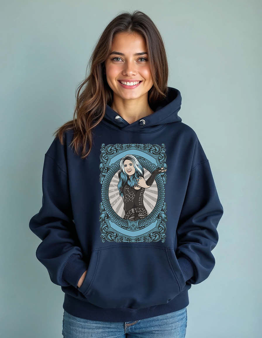 Thumbnail: enchanting poker vixen Unisex Graphic Printed Hoodies for mens & womens