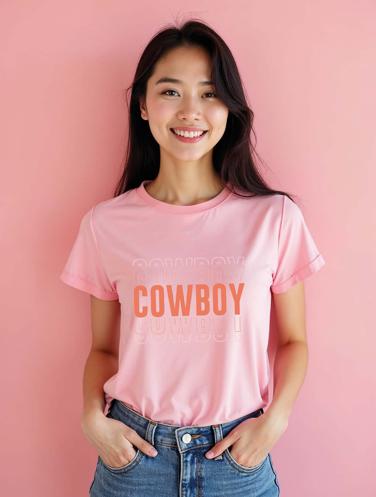cowboy Chic Women’s Printed Graphic Streetwear T-Shirt – Low Price Offer