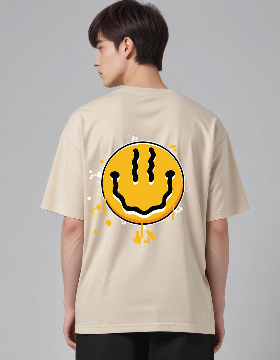 Thumbnail: hand drawn smile Oversized Printed t shirt