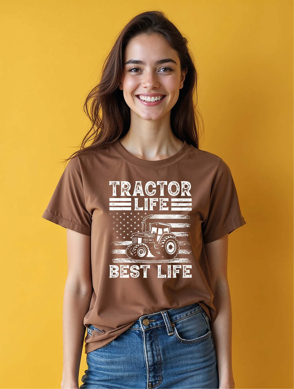 Thumbnail: Tractor life best life Stylish Women’s Graphic T-Shirt – Sale