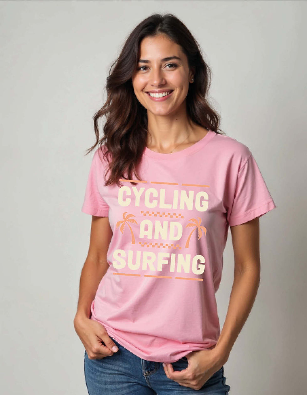 Cycling And Surfing Printed T-Shirt for All Age