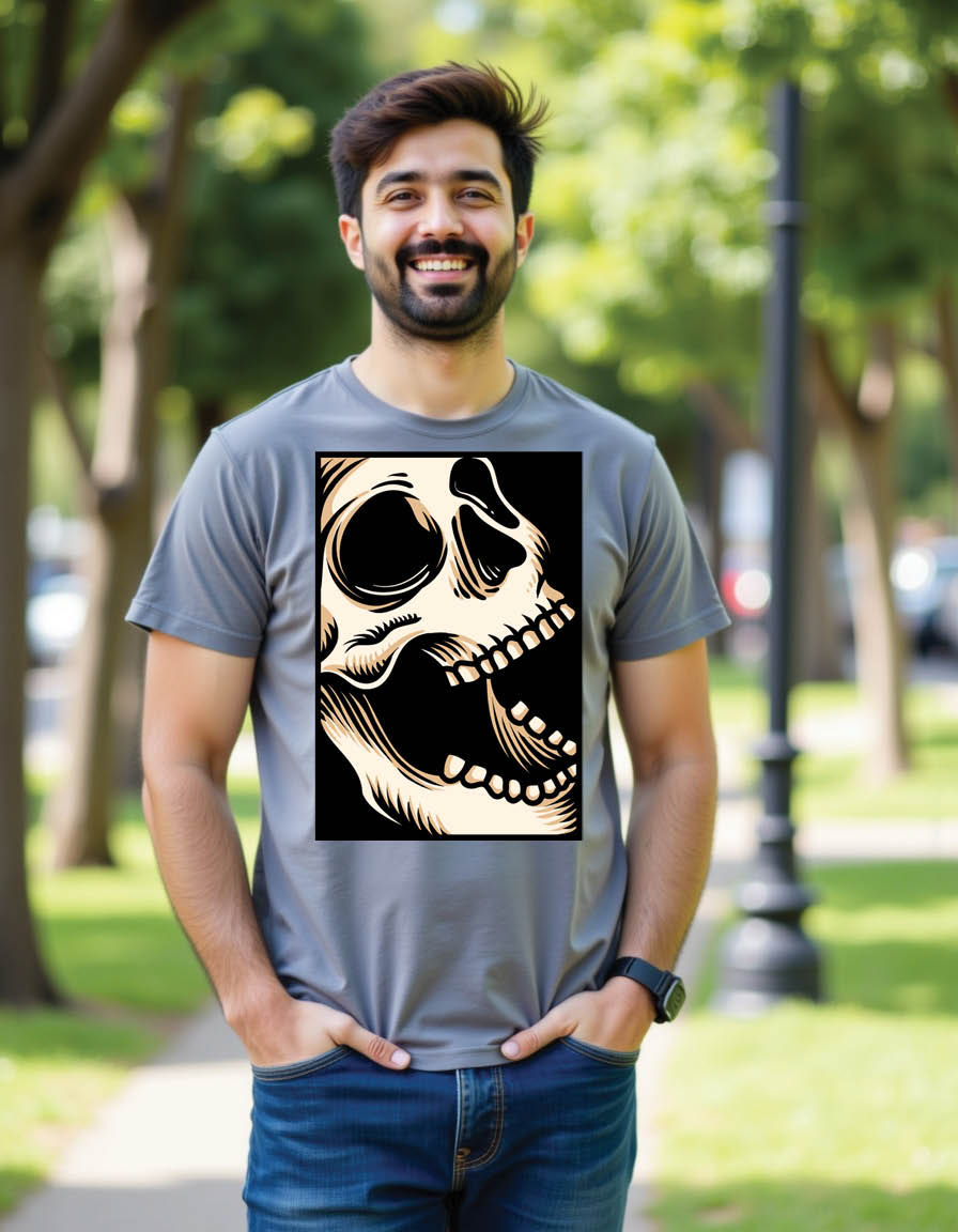 hand drawn skull head engraving skull mens printed graphic t shirts