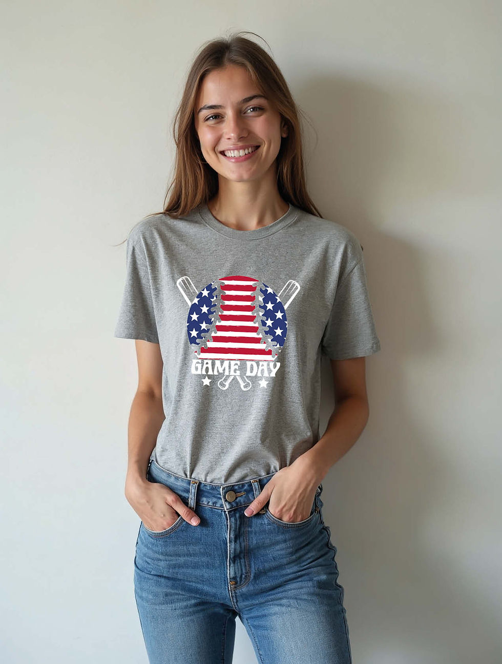 Thumbnail: game day Classic Women’s Printed Graphic Streetwear T-Shirt – Limited Stock