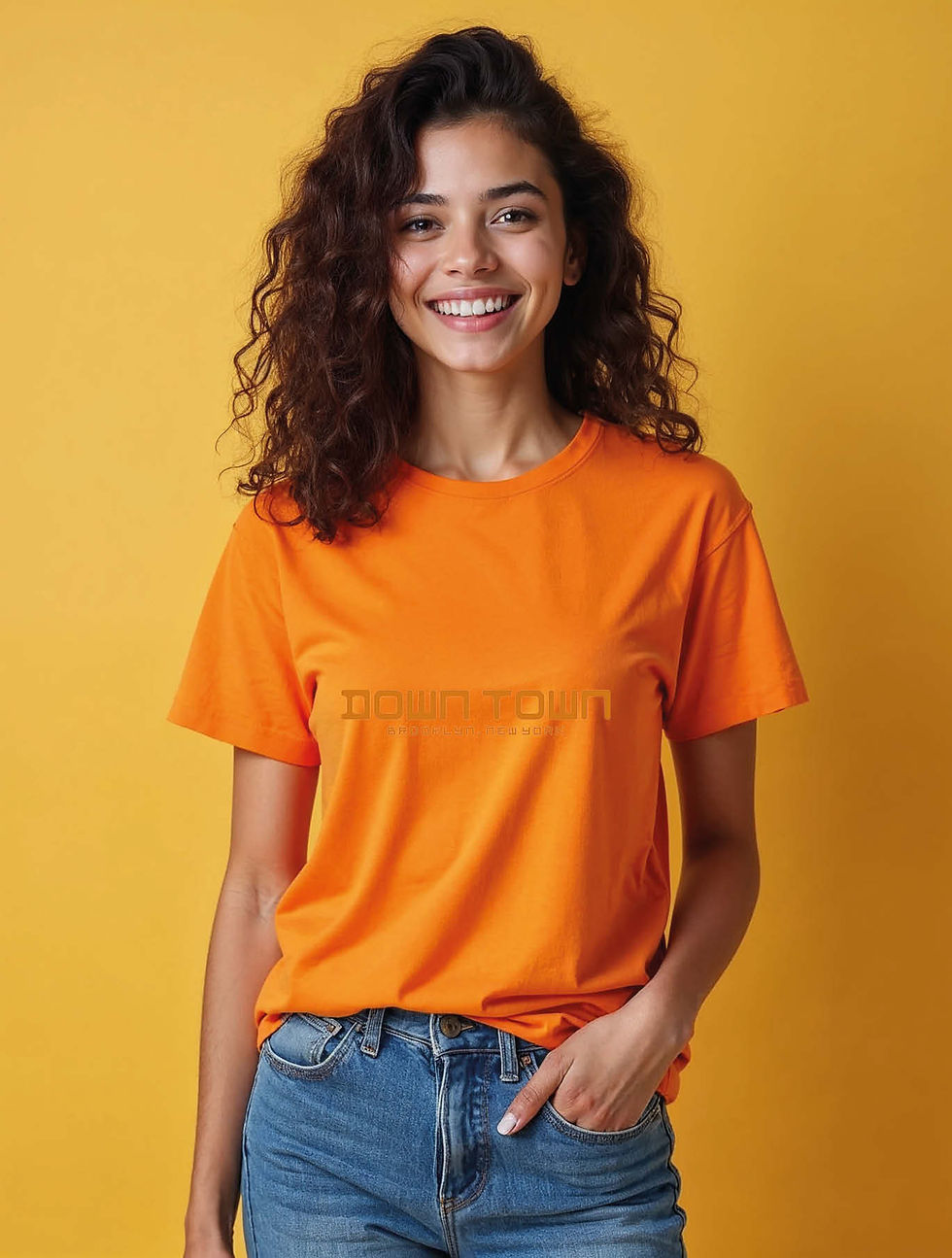 Thumbnail: down town Casual Women’s Stylish Typography T-Shirt – Best Price