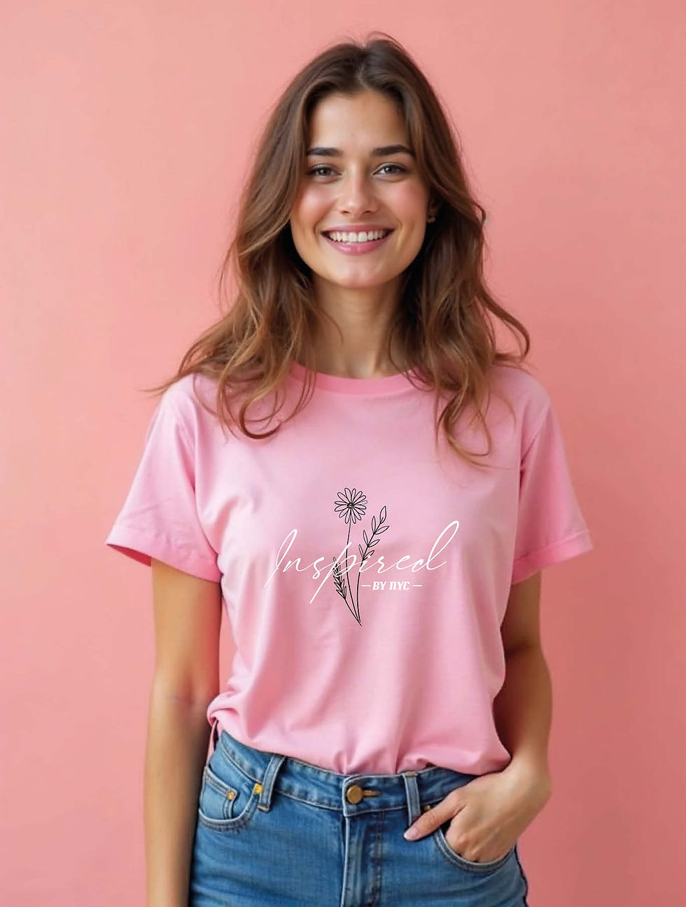 Thumbnail: inspired by nyc Chic Women’s Printed Graphic Stylish T-Shirt – Sale