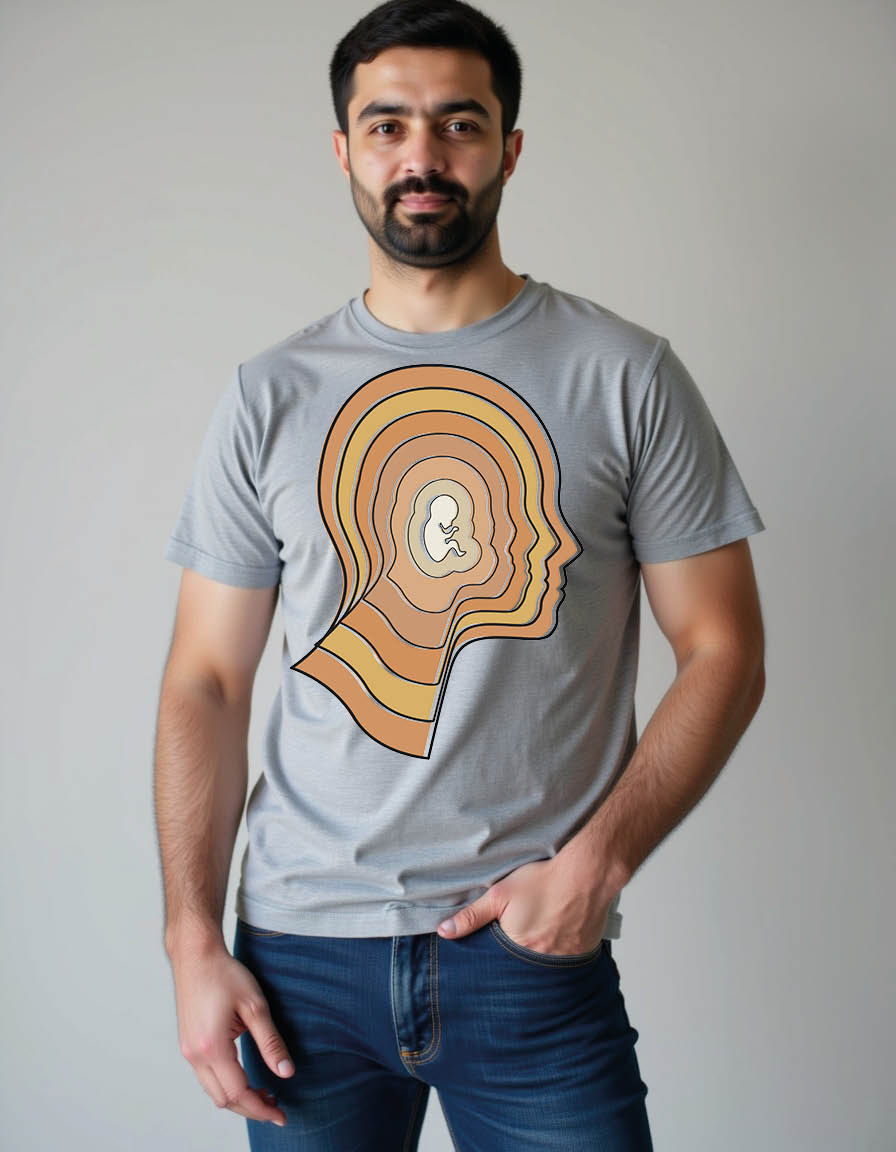 Thumbnail: inner child psychologic conceptual with hum mens printed graphic t shirts