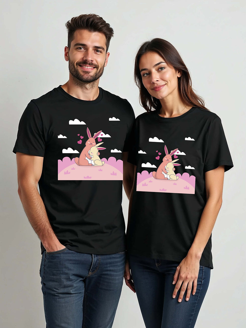 Forever Love Cartoon Couple Matching Tee Lovers Edition – Fast Delivery