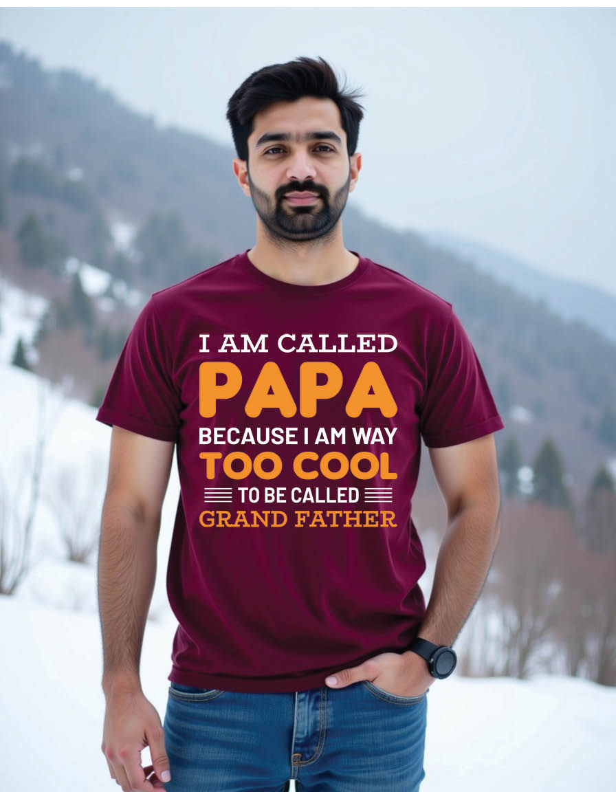 Thumbnail: papa mens printed graphic t shirts