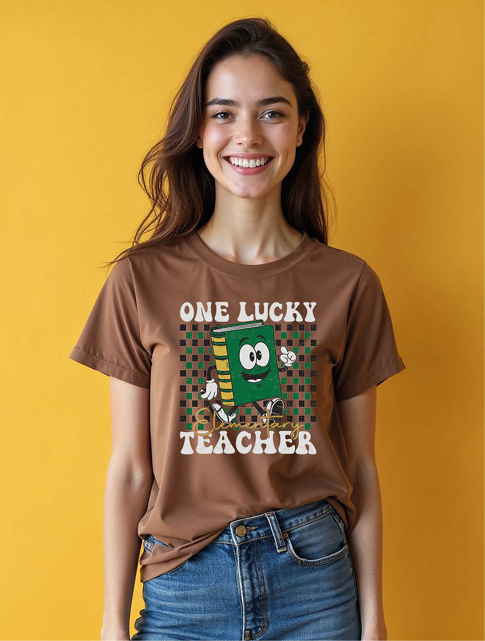 Thumbnail: one lucky teacher Urban Women’s Typography T-Shirt – Best Price