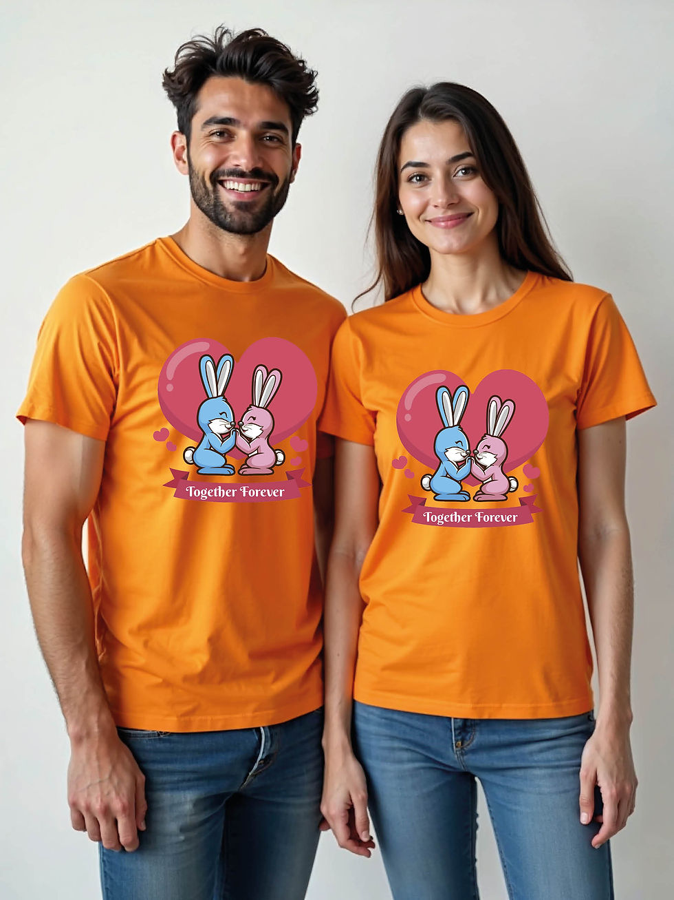 Thumbnail: Eternal Love Cartoon Couple T-Shirt Lovers Edition – Premium Quality