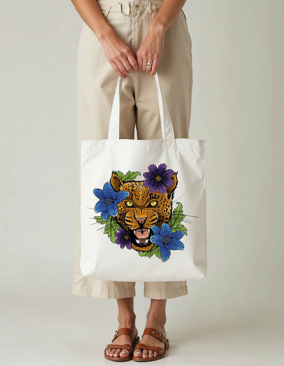 Abstract Art Tote Printed Bag | Eco-Friendly Cotton Tote Premium Quality