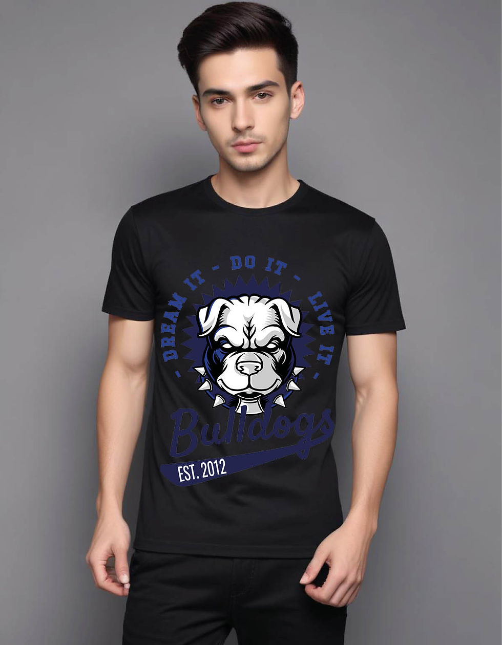 Thumbnail: bulldogs mens printed graphic t shirt