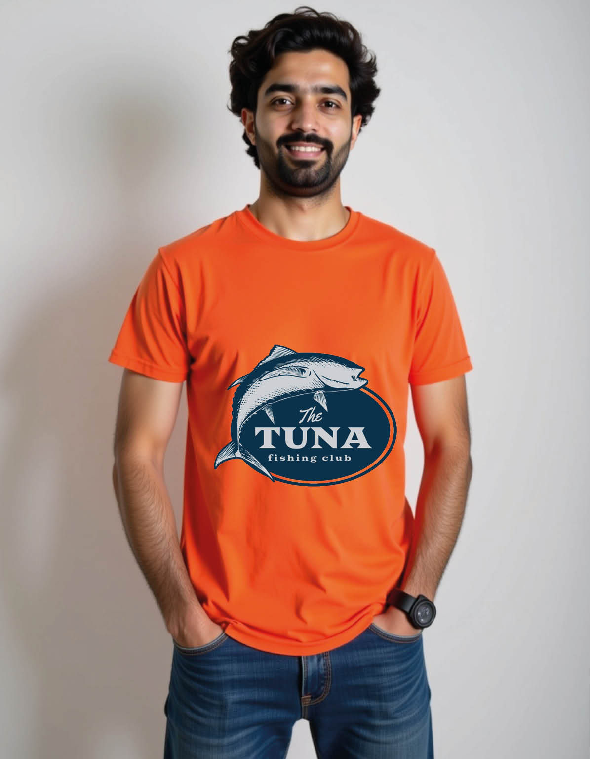 tuna fish mens printed graphic t shirt