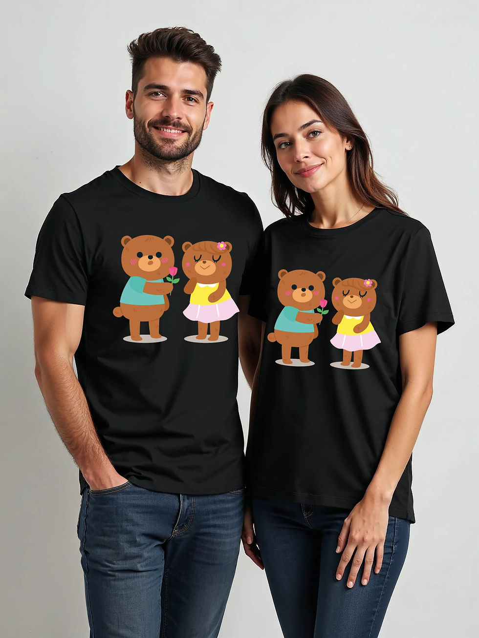 Thumbnail: Couple Goals Cartoon Couple T-Shirt Lovers Edition – Buy Now