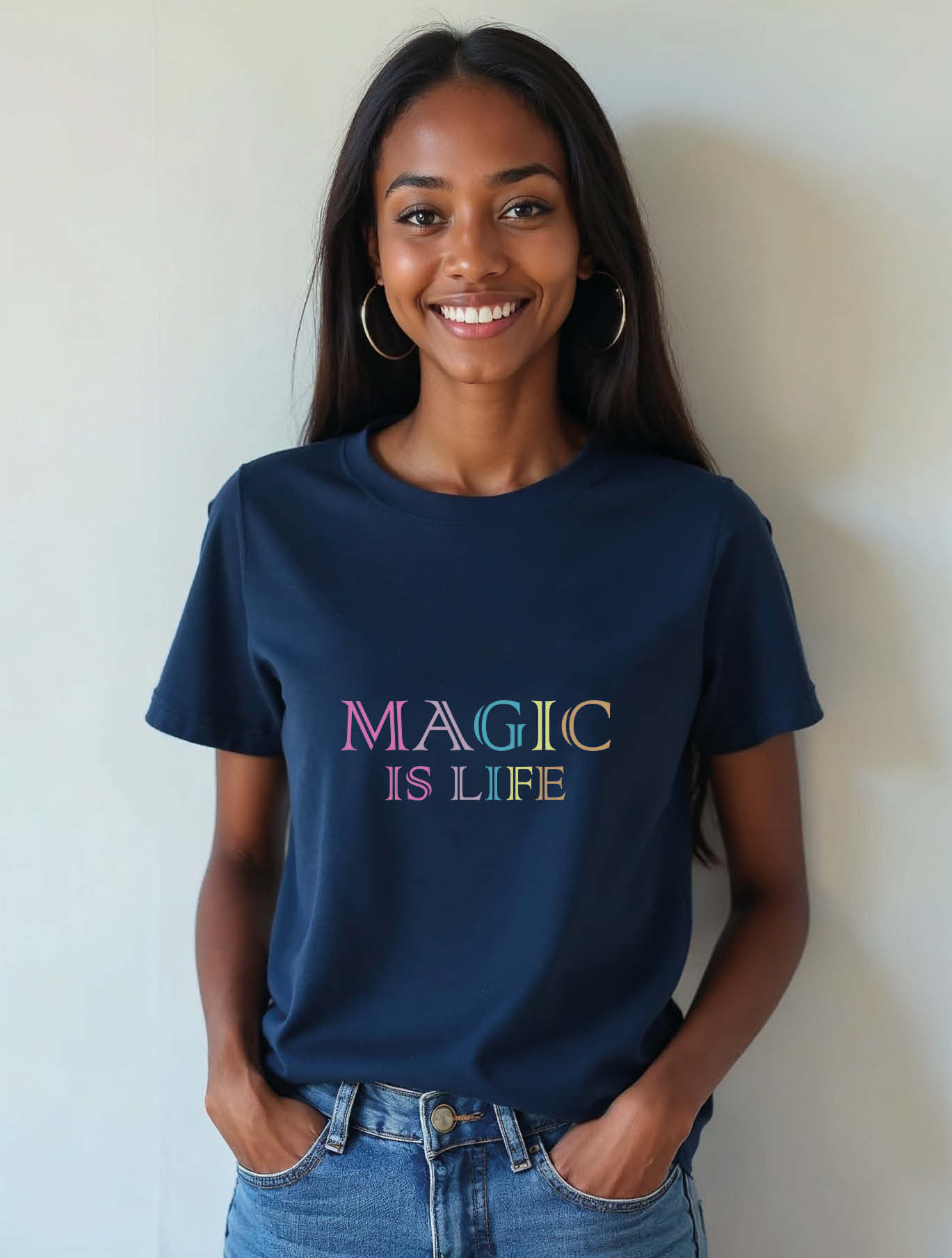 magic is life Casual Women’s stylish printed graphic T-Shirt