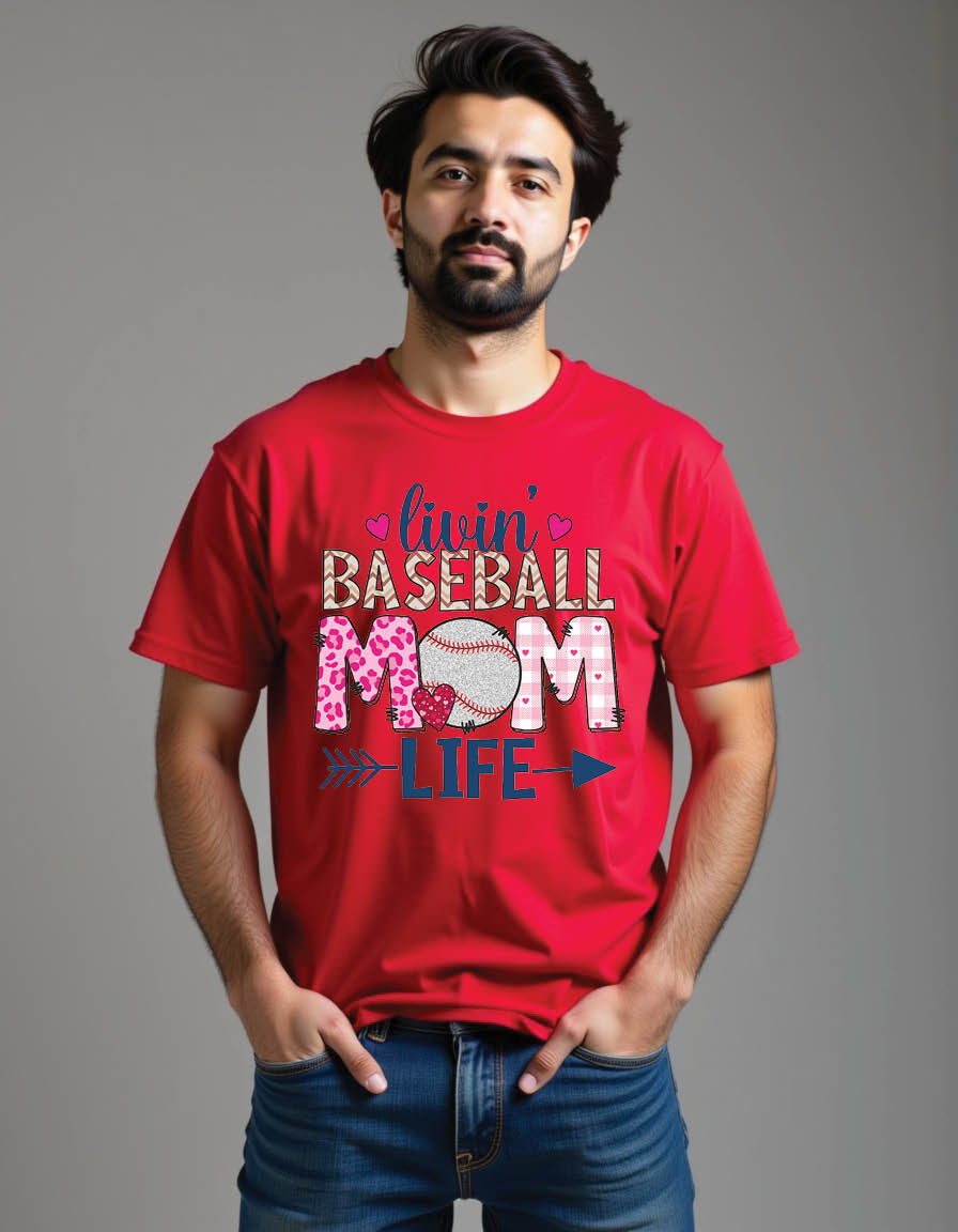 Thumbnail: baseball sublimation craft mens printed graphic t shirt