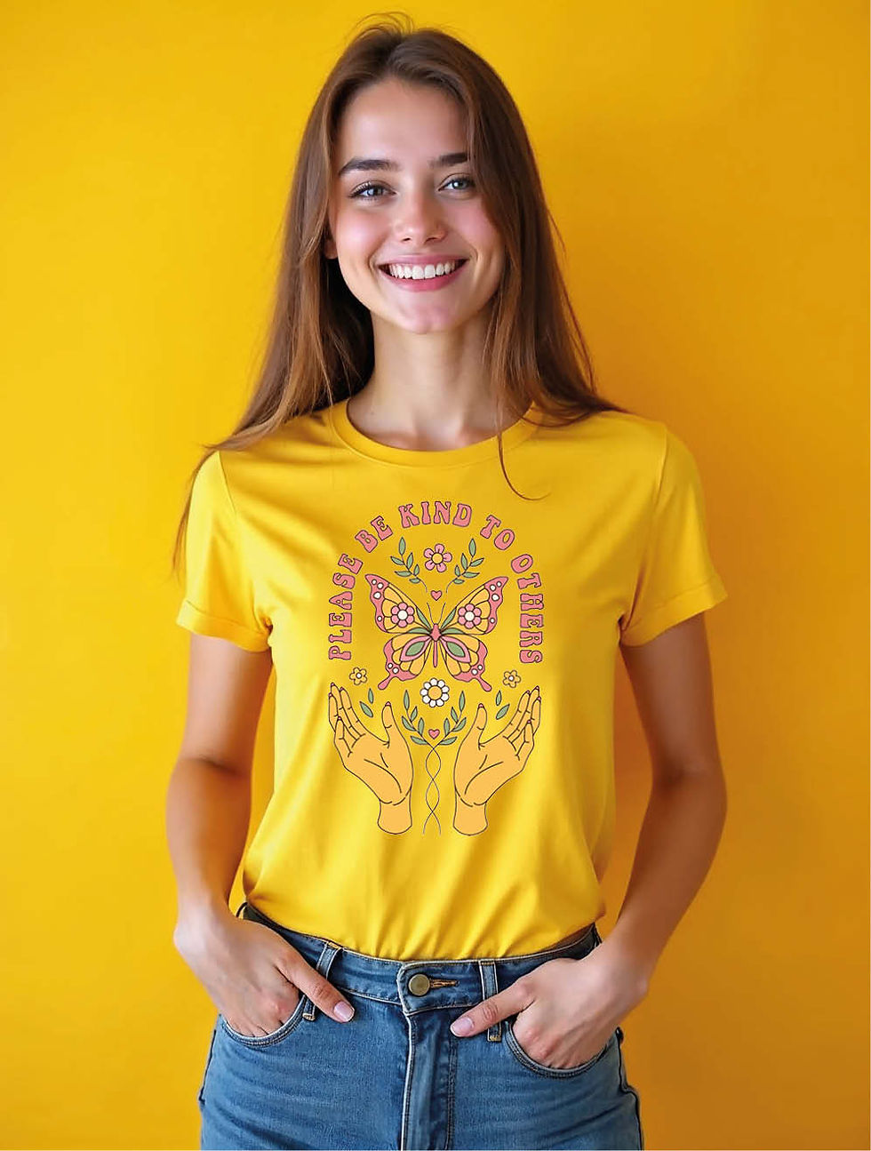Thumbnail: please be kind to others  Trendy Women’s Printed Graphic Streetwear T-Shirt