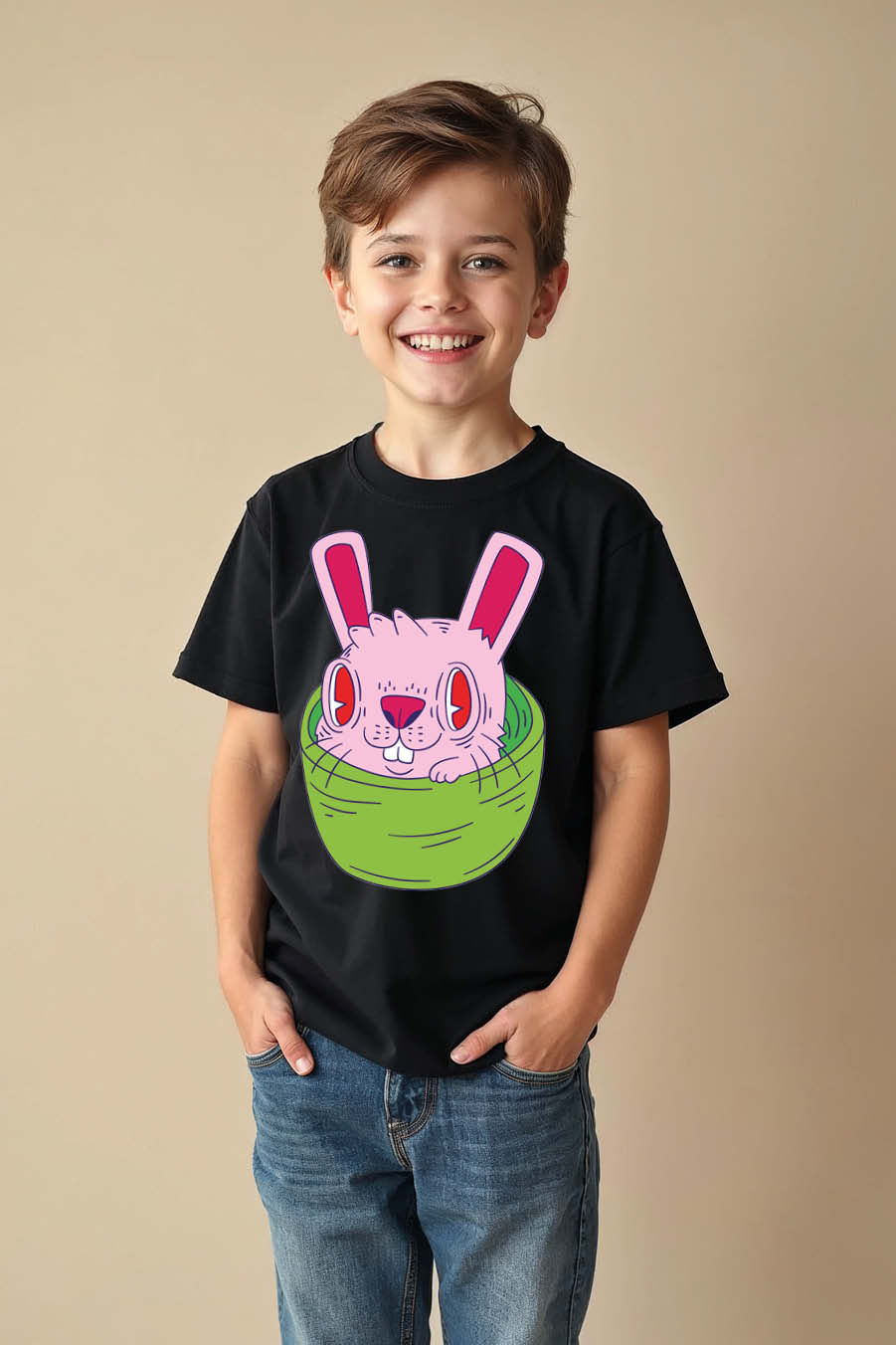 Thumbnail: Nine-Tailed Anime Fox Cat Kid's T-Shirt Comfortable Printed T-Shirt