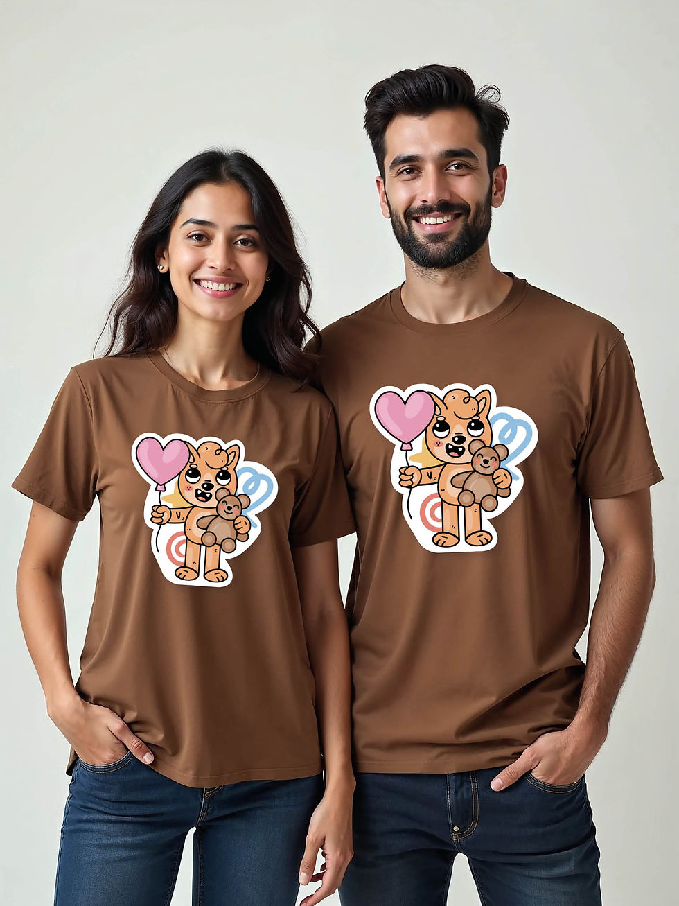 Thumbnail: Soulmates Cartoon Couple T-Shirt Lovers Edition – Hot Deal