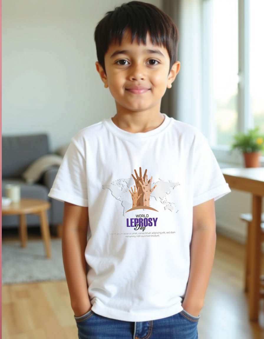 Thumbnail: World leprosy day Unisex printed graphic t shirt