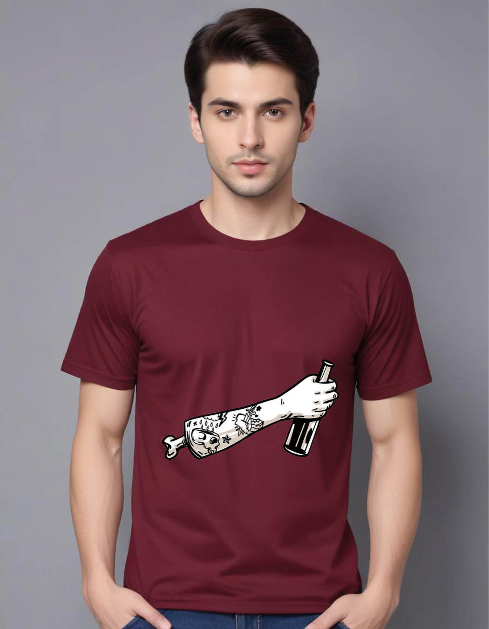 Thumbnail: motorcycle  vector elements set vintage style mens printed graphic t shirt