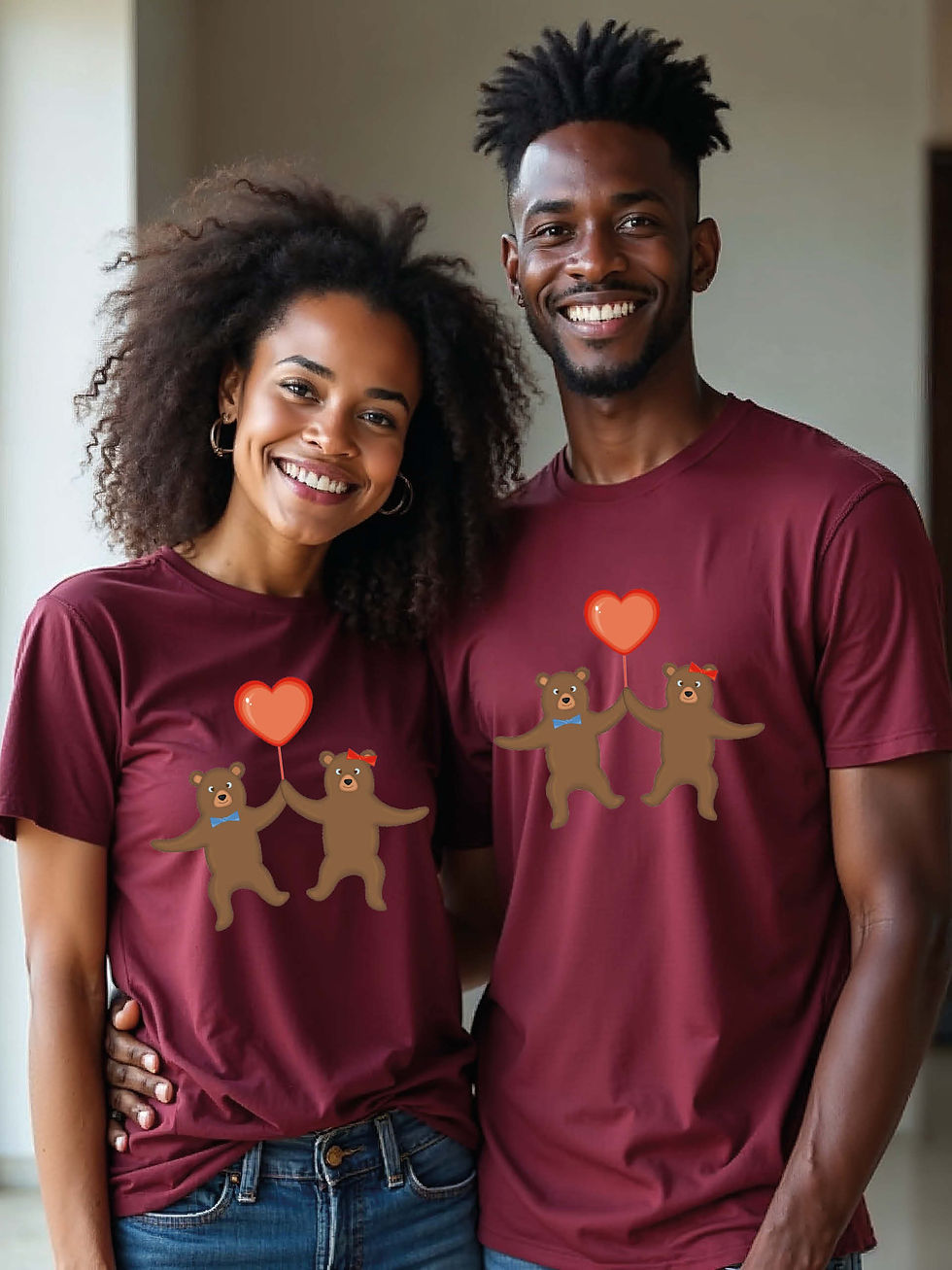 Thumbnail: Stylish Animal Couple Matching Tee Lovers Edition – Sale