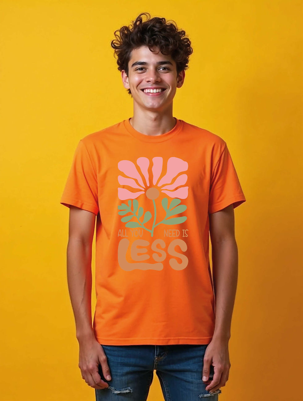 Thumbnail: all you need is less Unisex Printed Graphic T-Shirt For Mens, Womens & Kids