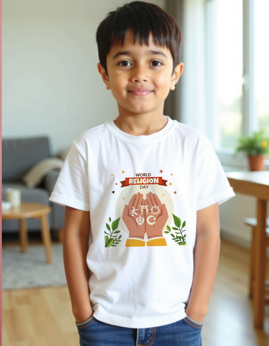 Thumbnail: World religion day Unisex printed graphic t shirt
