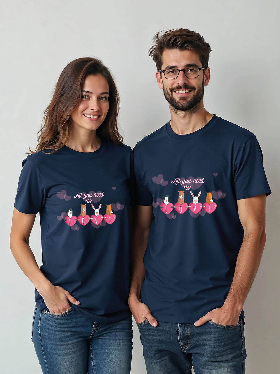 Thumbnail: Anniversary Cartoon Couple T-Shirt Lovers Edition – Low Price Offer