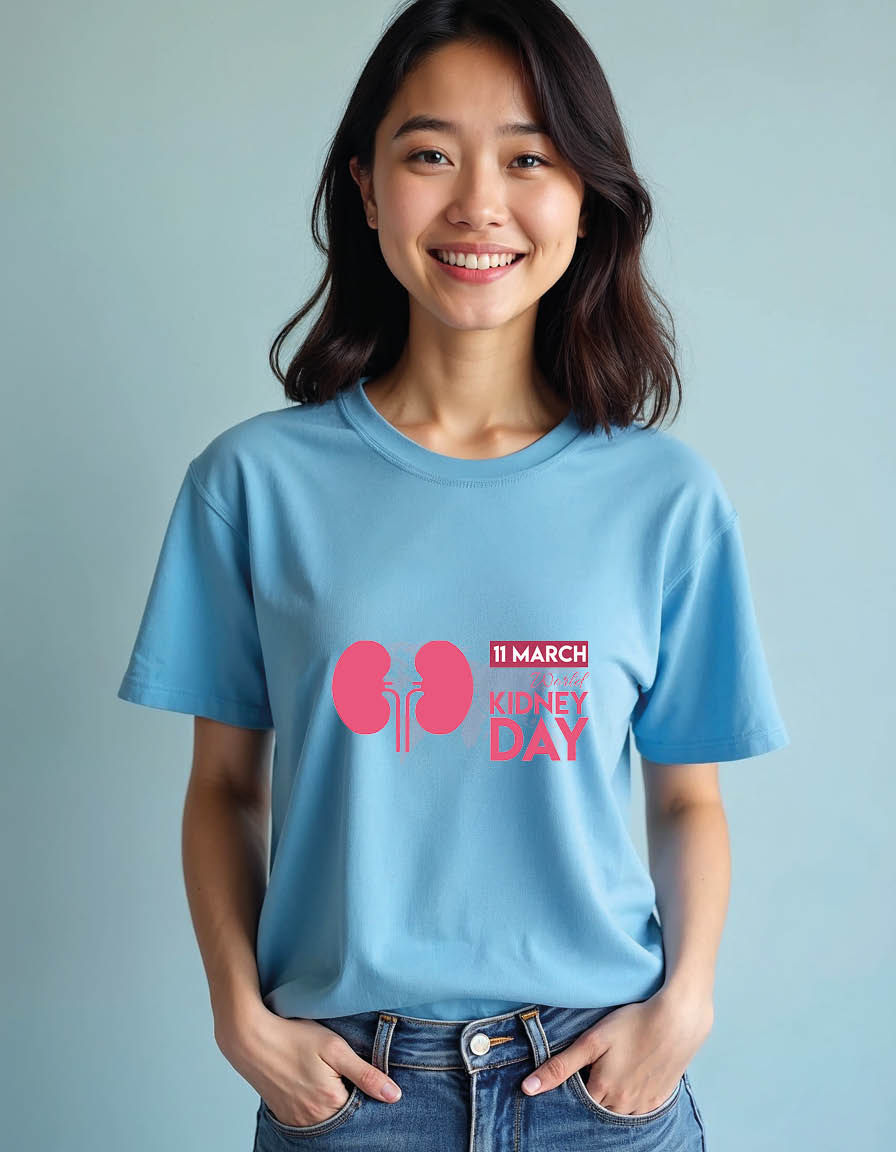 Thumbnail: Happy kidney day Unisex printed graphic t shirt