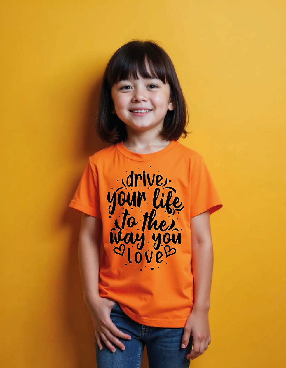 Thumbnail: drive your life to ther way you love Printed T-Shirt for All age